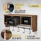 HBCY Creations Rustic Coat Rack Wall Mounted Shelf with Hooks & Baskets, Entryway Organizer Wall Shelf with 5 Coat Hooks and Cubbies